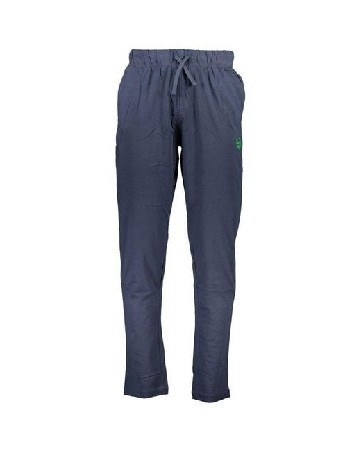 Gianmarco Venturi Blue Cotton Men's Track Pant for men