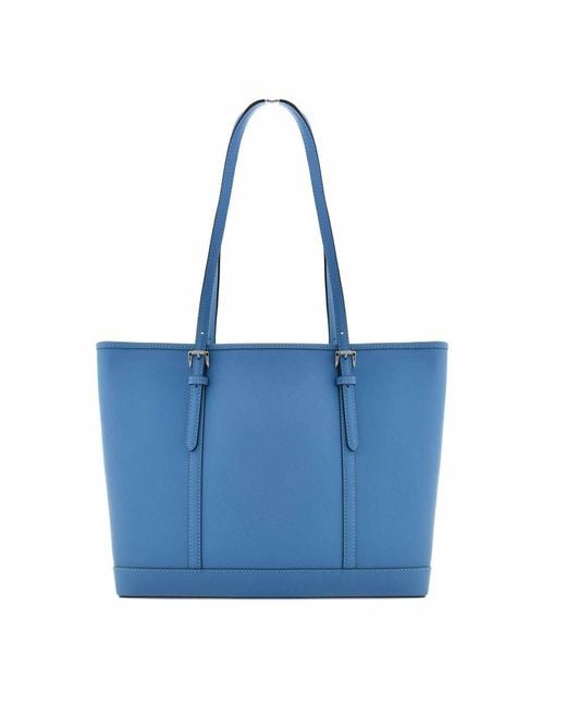 Michael Kors Blue Canvas Tote Bag