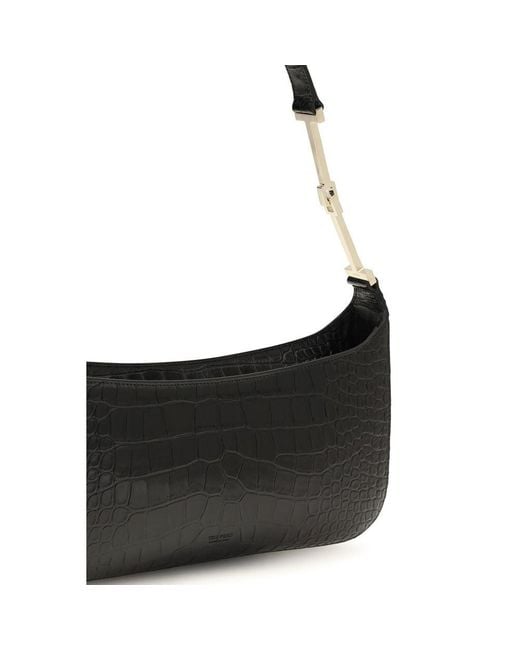 Tom Ford Black Calf Leather Bos Taurus Shoulder Bag