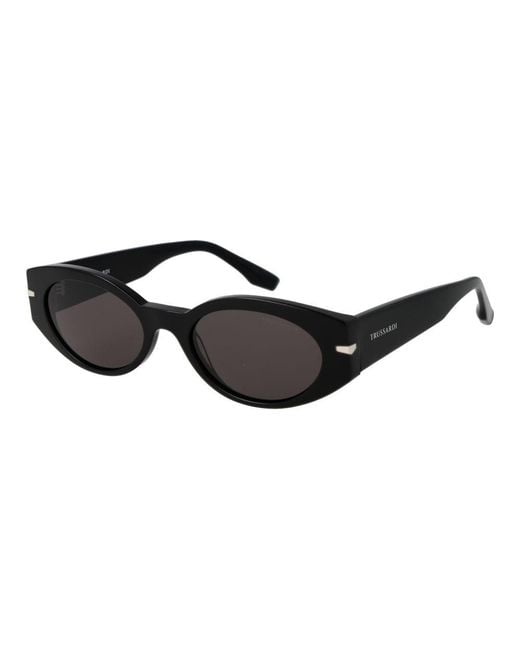 Trussardi Black Acetate Sunglasses