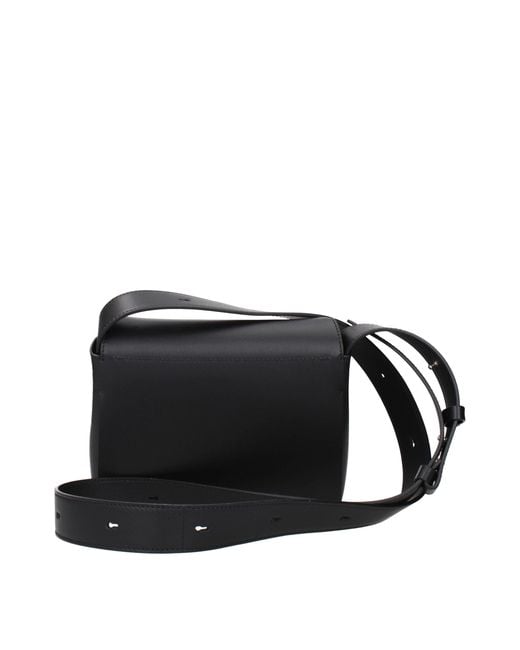 Jil Sander Black Leather Crossbody Bag