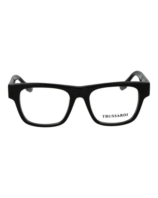 Trussardi Black Acetate Glasses (frames) for men