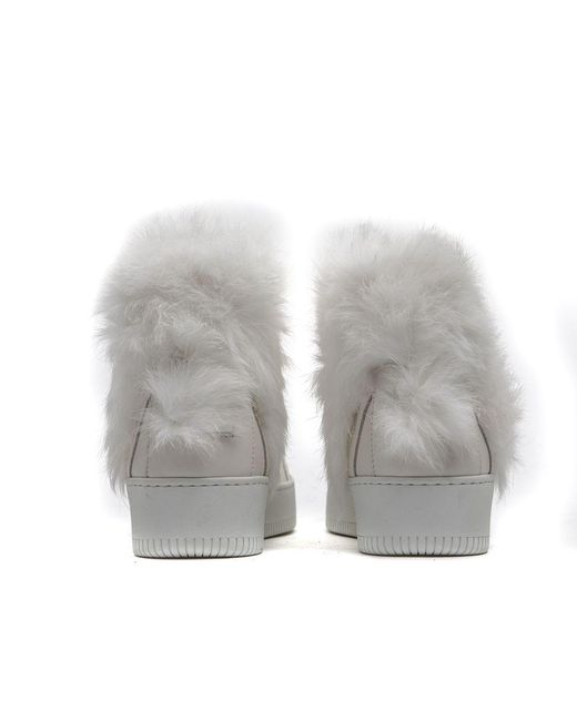 MR & MRS Gray White Leather 's Sneaker