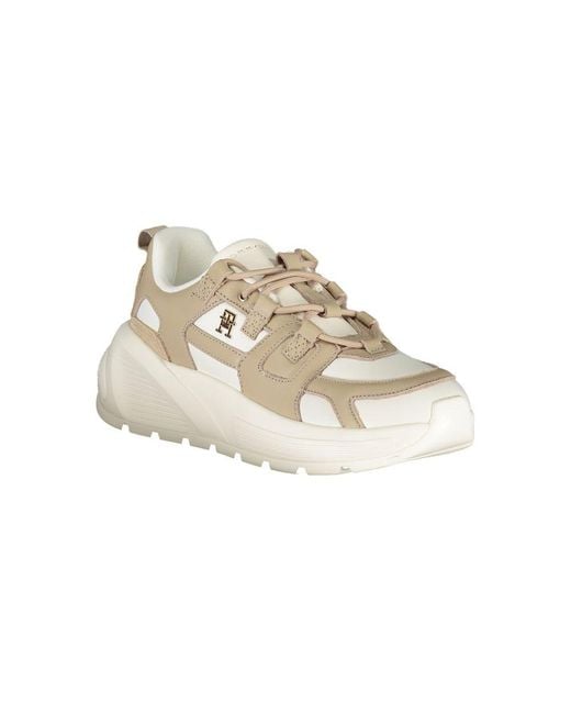 Tommy Hilfiger Metallic Chic Sneakers With Contrasting Accents