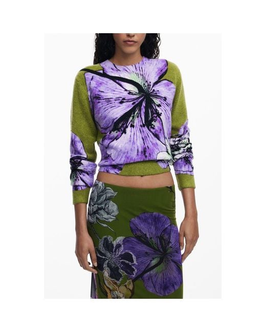 Desigual Green Polyester Skirt