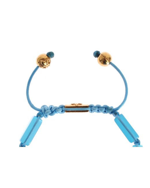 Nialaya Blue Cz Opal 18k Gold 925 Bracelet