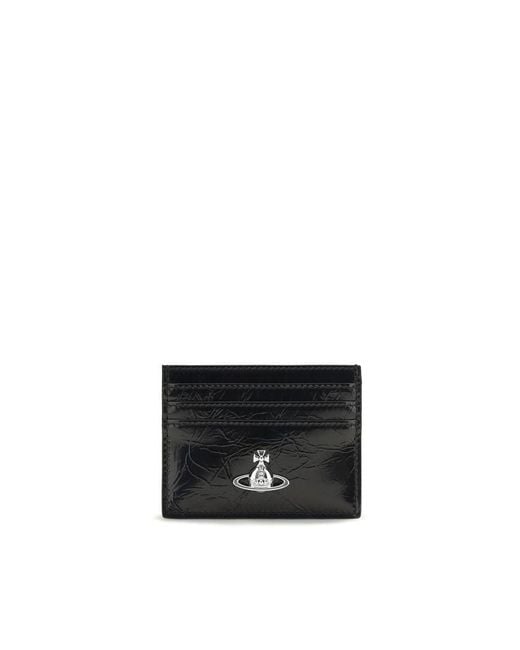 Vivienne Westwood Black Calf Leather Bos Taurus Wallet