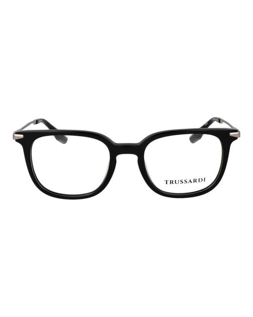 Trussardi Black Acetate Glasses (frames) for men