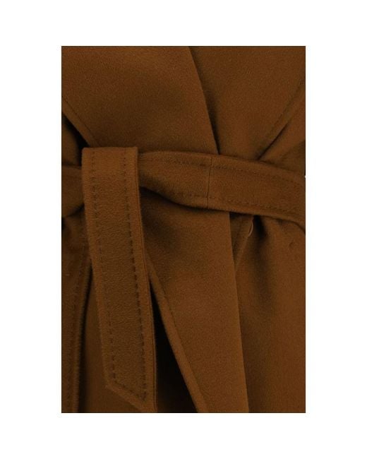 Max Mara Brown Wool Oves Aries Coat