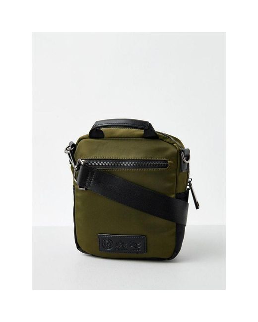 La Martina Black Nylon Crossbody Bag for men