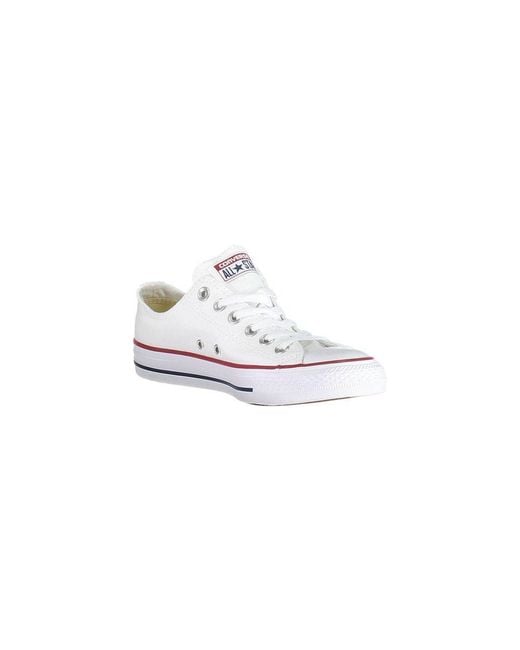 Converse White Bianco Fabric S Sneakers