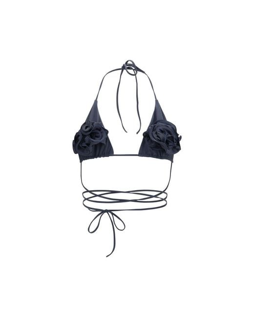 Magda Butrym Blue Gray Polyamide Swimwear