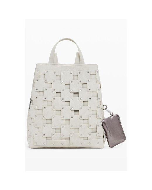 Desigual Gray Polyethylene Backpack