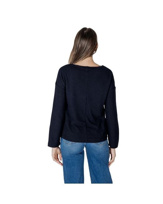 Street One Blue Polyester Sweatshirt