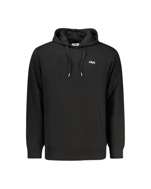 Fila Black Cotton Men's Hoodie for men