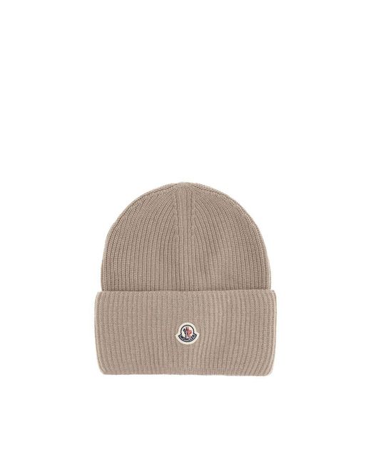 Moncler Brown Beanie Hat