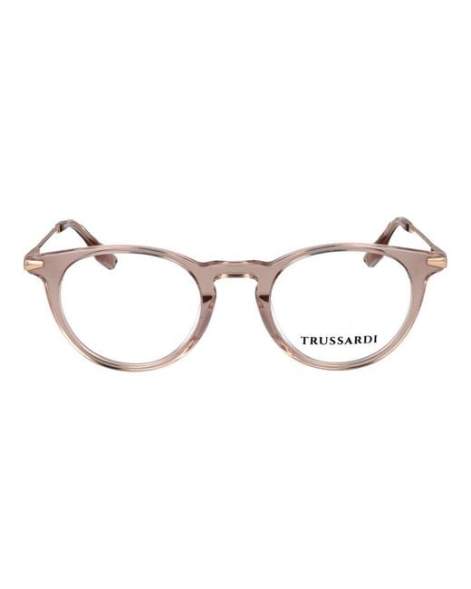 Trussardi Metallic Pink Acetate Glasses (frames)