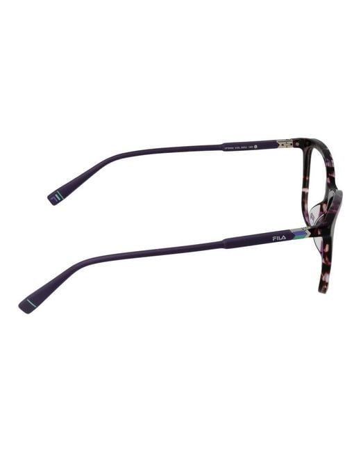 Fila Brown Purple Cellulose Acetate Glasses (frames) for men
