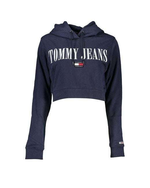 Tommy Hilfiger Blue Chic Hooded Sweatshirt With Embroidery