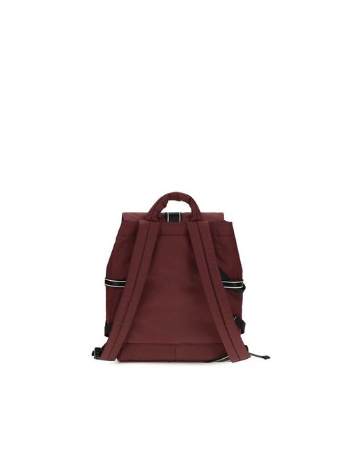 Ganni Red Bordeaux Recycled Polyamide Backpack