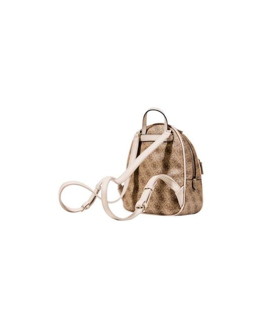 Guess Natural Beige Polyethylene Backpack