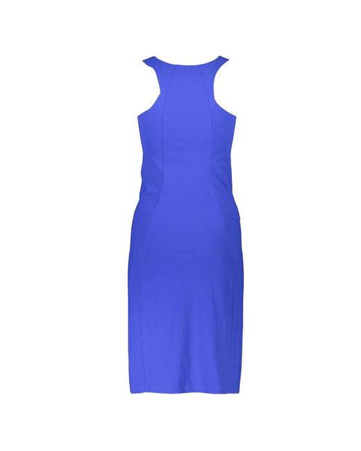 Patrizia Pepe Blue Elastane Dress