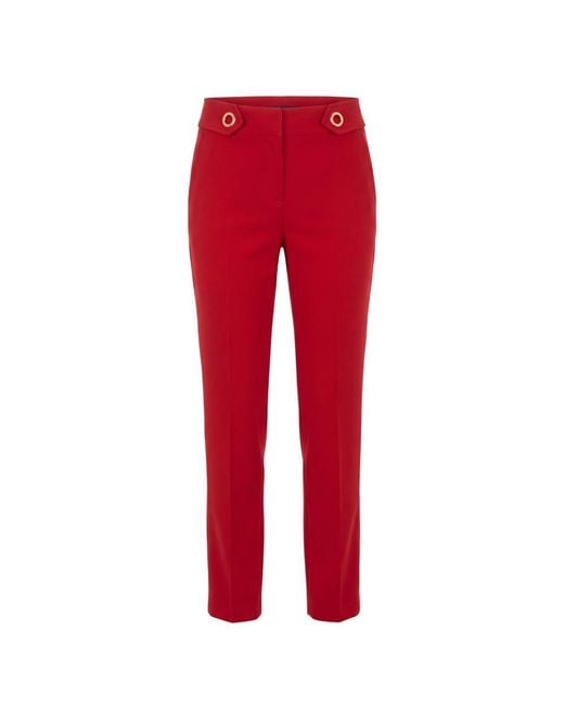 Trussardi Red Polyester Pant