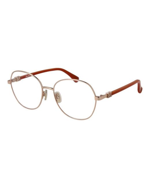 Max Mara Brown Gold Metal Glasses (frames)