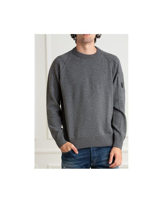 C P Company Gray C. P. Company Wool Sweater for men