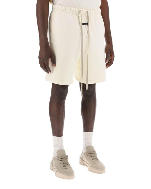 Fear Of God Natural Cotton Terry Sports Bermuda Shorts for men