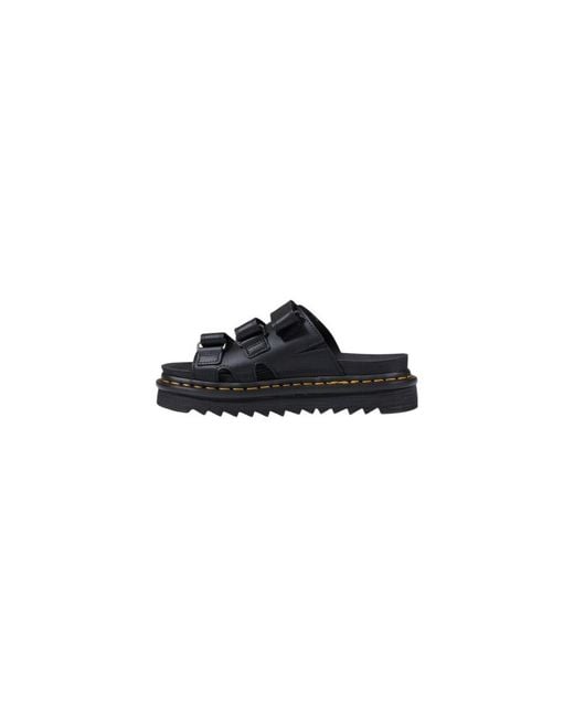 Dr. Martens Blue Black Leather Platform Pumps