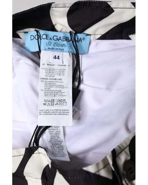 Dolce & Gabbana Black Dg Logo Swim Trunks for men