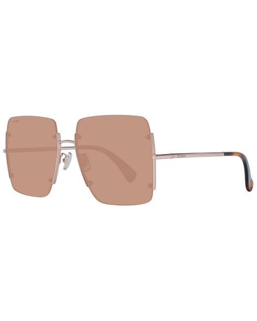 Max Mara White Rose Gold Metal Sunglasses