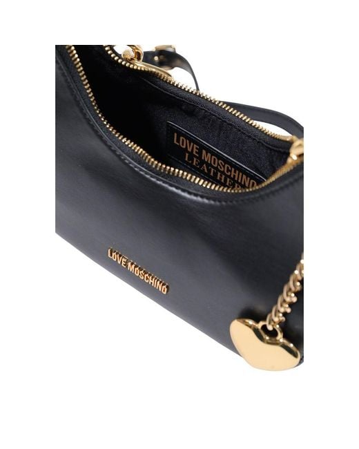 Love Moschino Blue Black Polyester Handbag