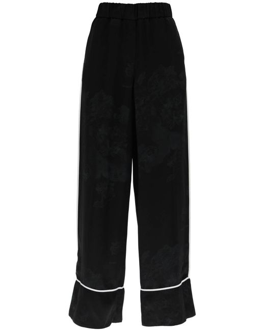 Off-White c/o Virgil Abloh Black Piped-trim Pyjama Trousers