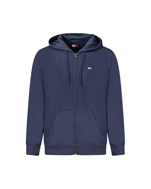 Tommy Hilfiger Jeans Blue Recycled Cotton Hoodie