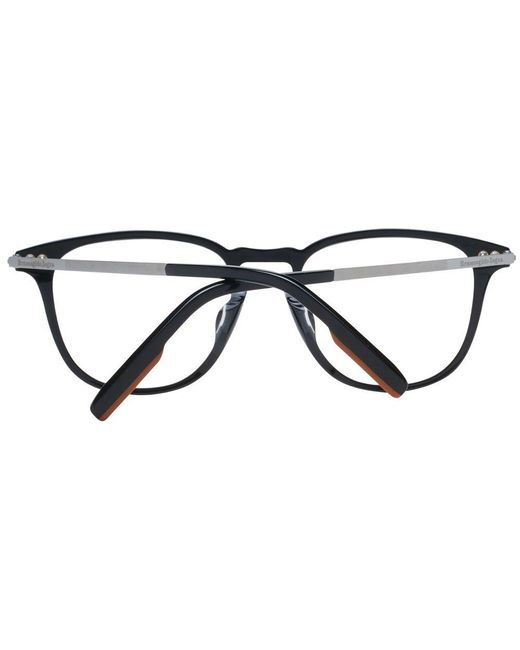 Zegna Black Plastic Glasses (frames) for men