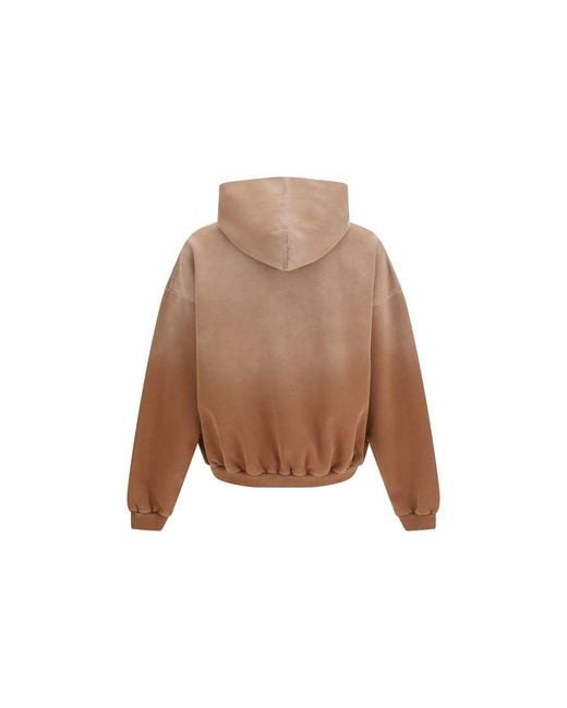 Represent Brown Beige Cotton Sweatshirt for men