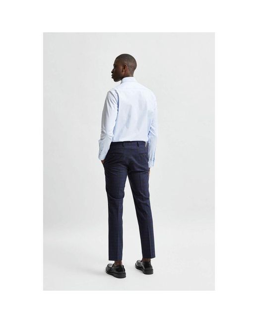 SELECTED Blue Cotton Shirt for men