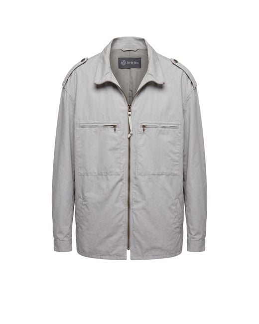 MR & MRS Gray Polyurethane Jacket for men