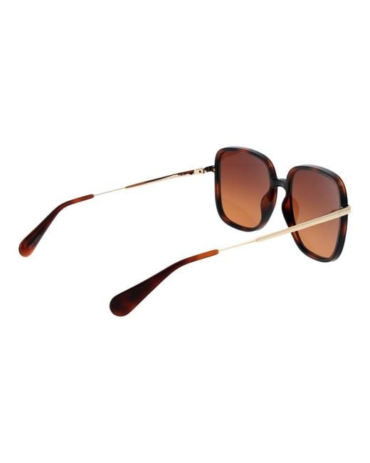 MAX&Co. Brown Plastic Sunglasses