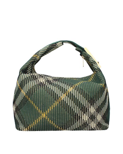 Burberry Green Fabric Handbag