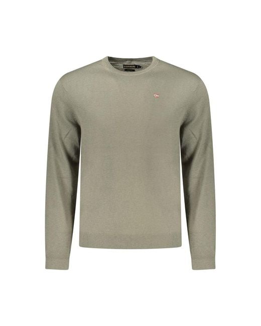 Napapijri Green Wool Sweater for men