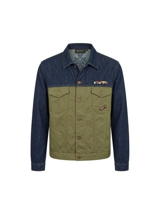 MR & MRS Green Cotton Jacket for men