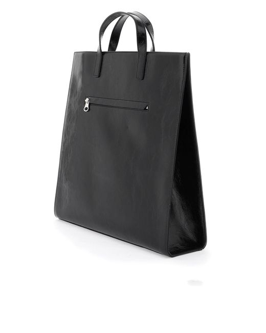 Courreges Black Courreges "Heritage Leather Naplack Tote