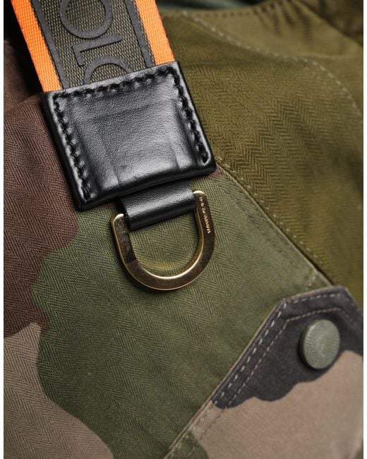 Dolce & Gabbana Military Green Patchwork Rucksack Backpack Borse Men Bag for men