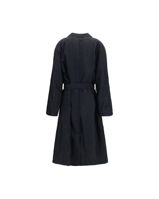 Maison Margiela Black Wool Oves Aries Coat