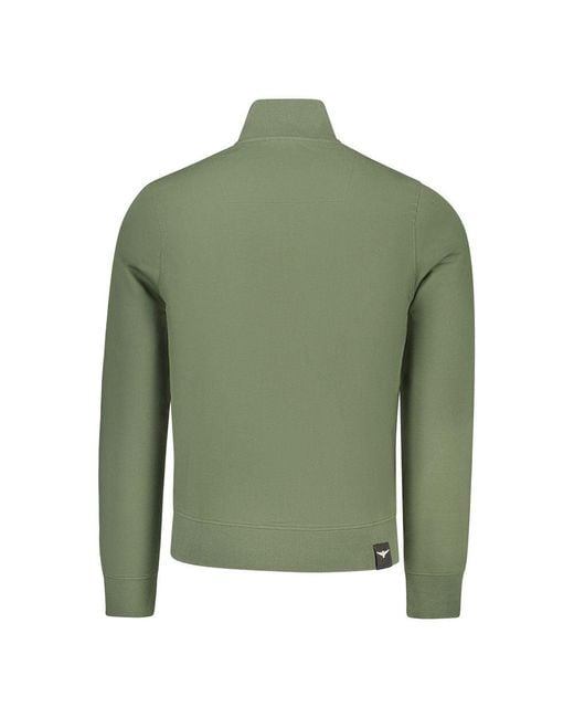 Accademia Militare Green Verde Cotton Men Sweatshirt for men