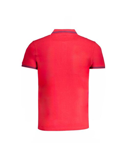 Roberto Cavalli Red Cotton Polo Shirt for men