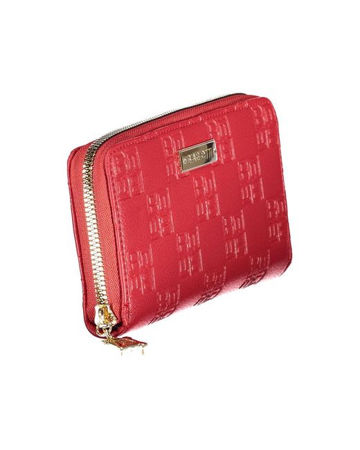 Laura Biagiotti Red Polyurethane Wallet